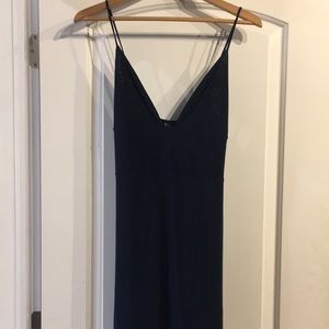 Missguided navy maxi dress